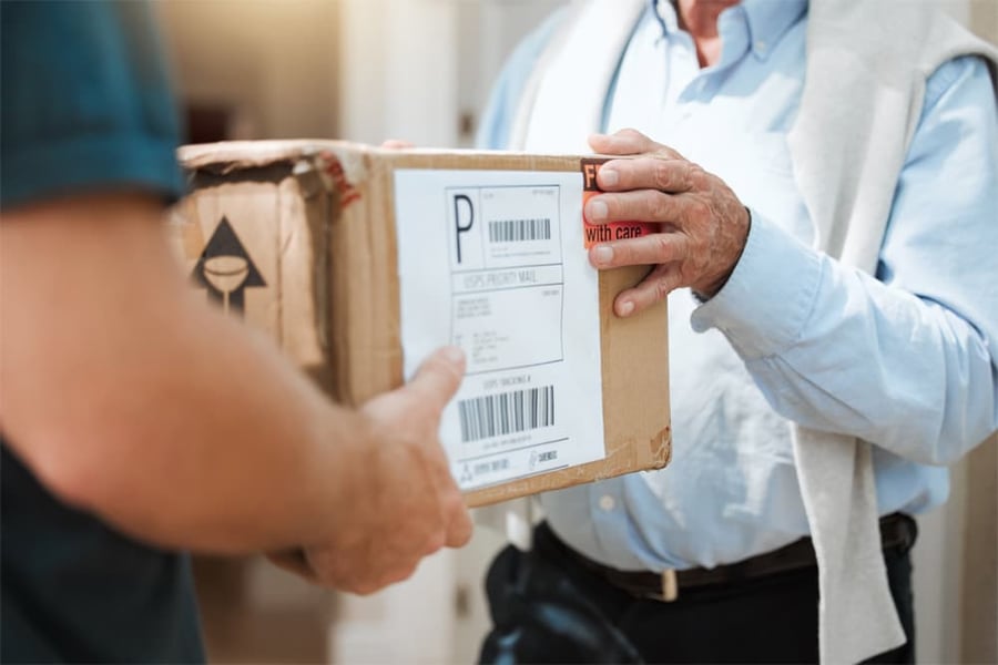receiving package