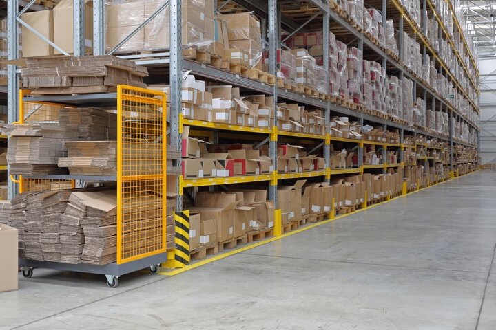 Shelving in Warehouse