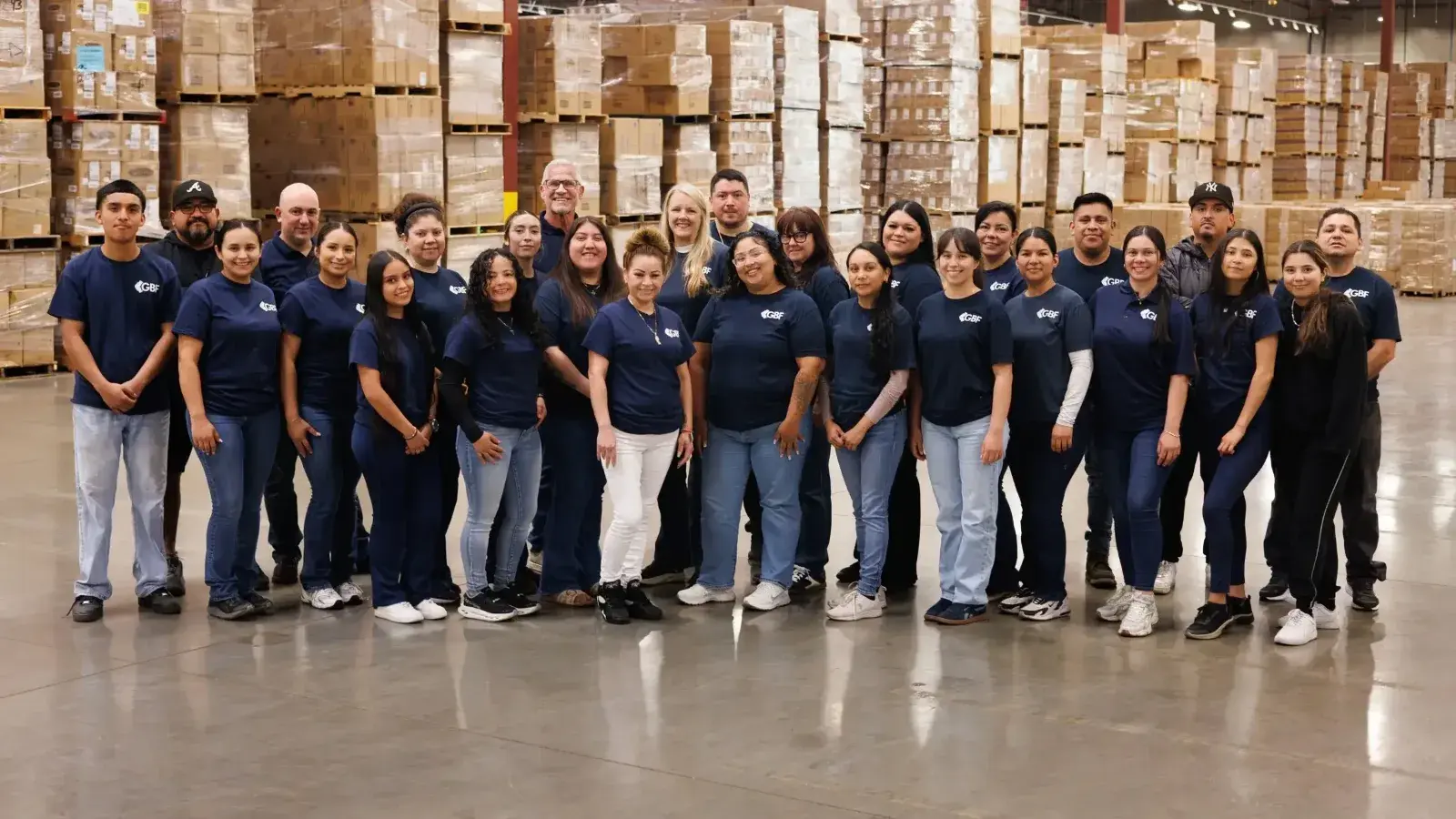 G&B Fulfillment team working together in the warehouse