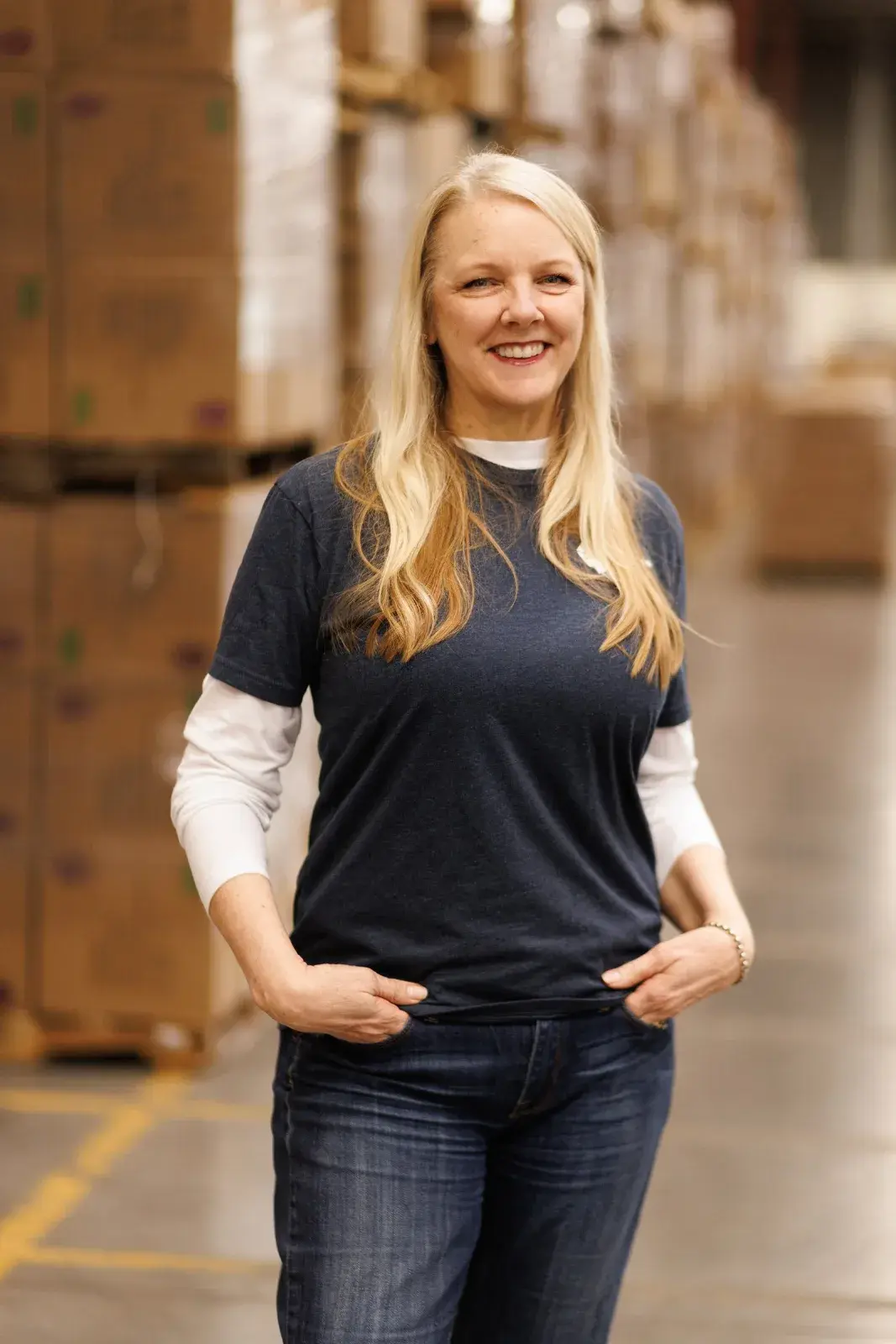 G&B Fulfillment warehouse team member at work