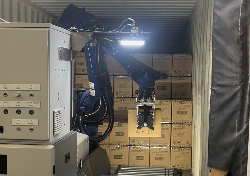 Contoro trailer unloading robot used as fulfillment technology at G&B Fulfillment